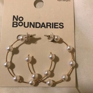 Hoop earrings new never worn